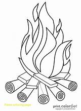Fire Coloring Getdrawings Flames Pages sketch template