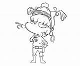 Angelica Coloring sketch template