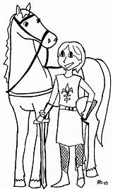Joan St Arc Coloring Pages sketch template