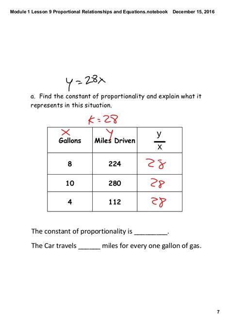 module  lesson  proportional relationships  equations