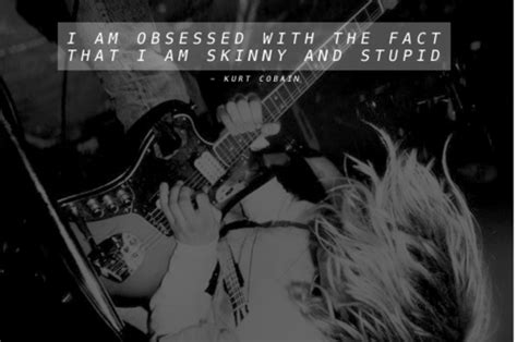 Guitar Kurt Cobain Nirvana Obsessed Quote Skinny