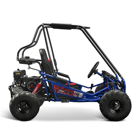 blue  seat petrol power  stroke  kart  terrain vehicle kids
