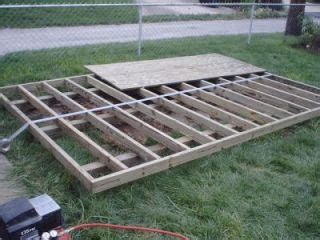 build  shed floor  shed foundation