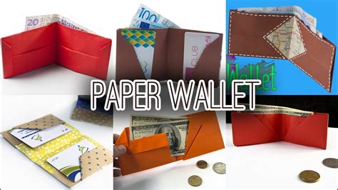 paper wallet diy origami wallet youtube