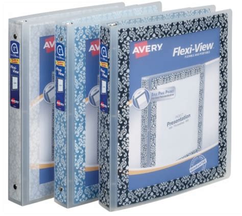 avery flexi view fashion binder assorted  ct frys food stores