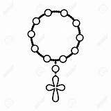Beads Rosary Drawing Clipart Getdrawings Paintingvalley Clipground sketch template