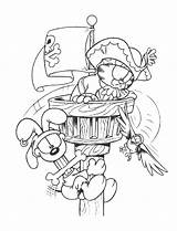Coloring Pages Garfield Pirates sketch template