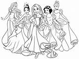 Disney Para Princesas Colorear Prinsessen sketch template