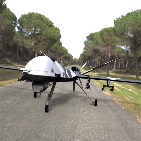 raptor unmanned drone  poser  cgtrader