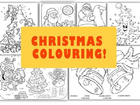 christmas colouring teaching resources