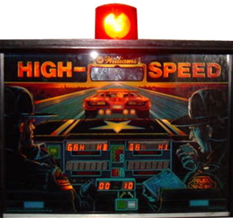 high speed pinball  williams electronics