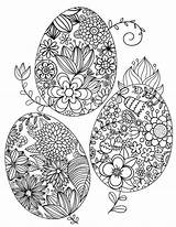 Coloring Easter Adults Pages Egg Floral Printable Hard Sheets Colouring Adult Mandala Print Kids Coloringgarden Book Eggs Spring Colour Pdf sketch template