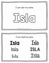 Isla Printables Name Practice Handwriting Worksheets Printable Book Tracing Print sketch template
