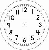 Clip Clock Clocks Clipartix Imprimir sketch template