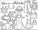 Paper Pixie Dolls Doll Kalisha Puck Printable Color Paperthinpersonas Click Personas Thin Print Xenia Pdf Pages Coloring Choose Board sketch template