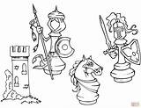 Chess Coloring Pieces Ajedrez Para Cartoon Colorear Pages Svg Drawing Board Book King Dibujo Piece Queen Clipart Vector Printable Trash sketch template