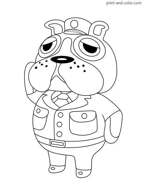 animal crossing coloring pages print  colorcom