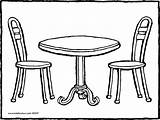 Table Chair Coloring Chairs Furniture Drawing Pages Color Getdrawings Popular Getcolorings Printable sketch template