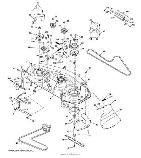 Husqvarna Yth 2448 96015000102 2005 03 Parts Diagram For Mower Deck