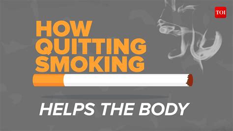 How Quitting Smoking Helps The Body Motion Graphics Times Of India