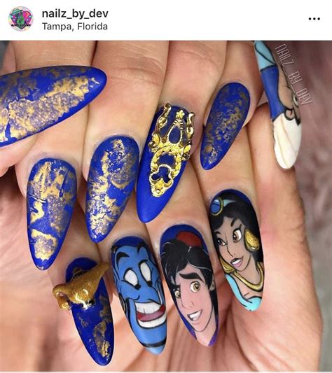 aladdin nails disney princess nails nail art disney nail art