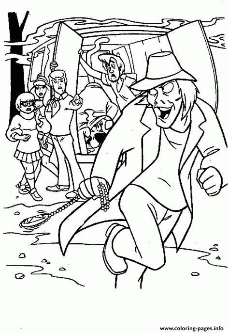 scooby doo monster coloring pages   scooby doo