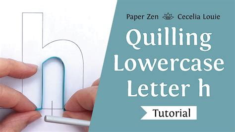 quilling letters tutorial lowercase letter  monogram