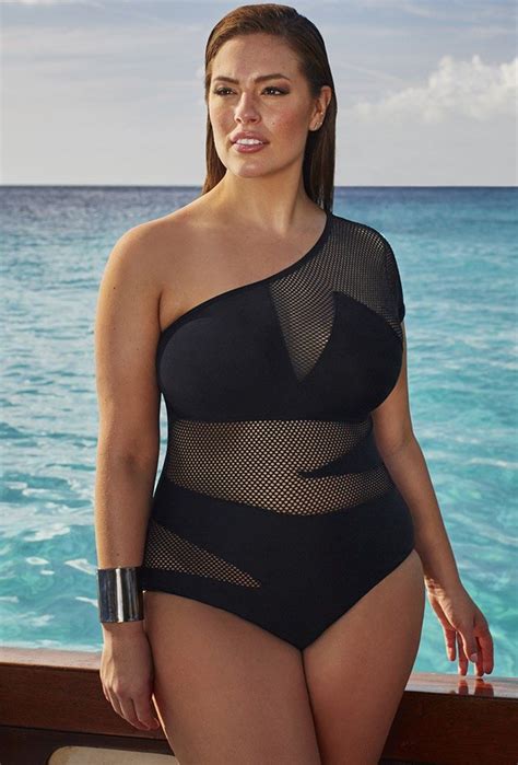 Plus Size Ashley Graham Spy Swimsuit Plus Size