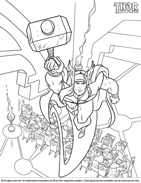 thor coloring picture coloring pages cartoon coloring pages thor