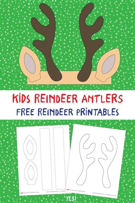 printable reindeer antlers