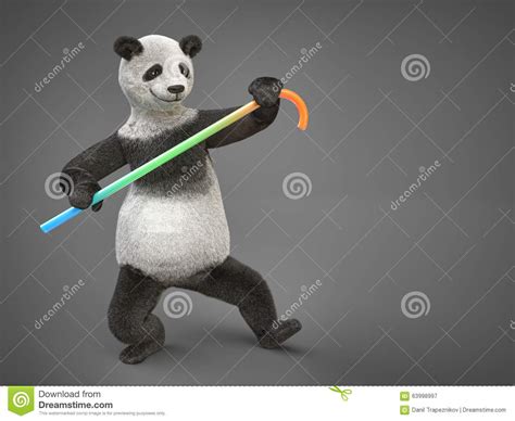 Dancing Panda Stock Illustration Illustration Of Graceful 63998997