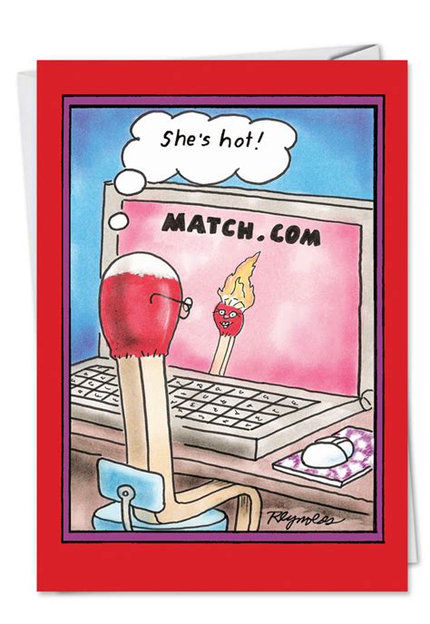 Match Dot Funny Valentine S Day Greeting Card
