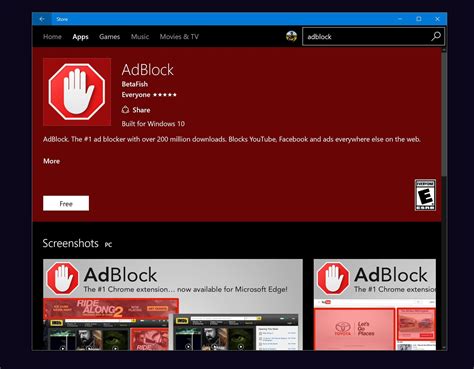 adblock  adblock  extensions  microsoft edge launched  insiders  windows store