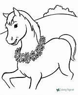Horse Coloring Color Pages Printable Below Click sketch template