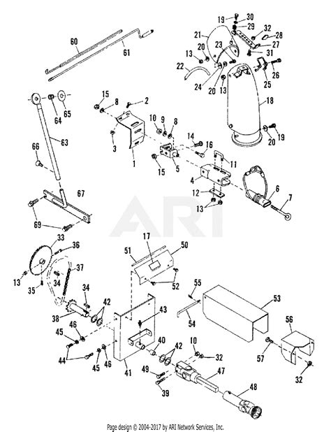troy bilt   snow thrower parts diagram  general assembly