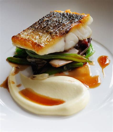 Fine Dining Pan Fried Sea Bass