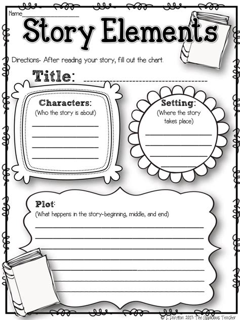freebie story setting worksheets