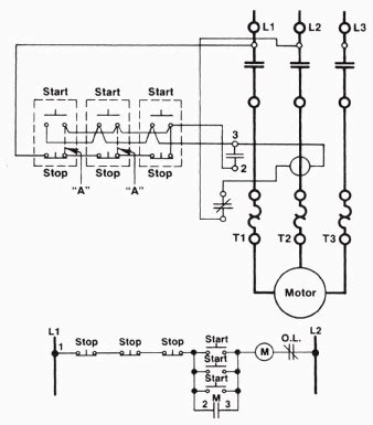 wire startstop circuit  multiple startstop push buttons