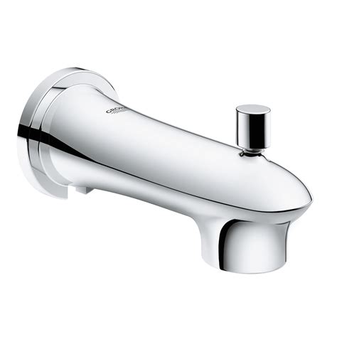grohe   chrome eurostyle wall mounted tub spout  integrated