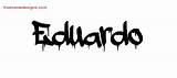 Eduardo Graffiti Name Tattoo Designs Lettering Freenamedesigns sketch template