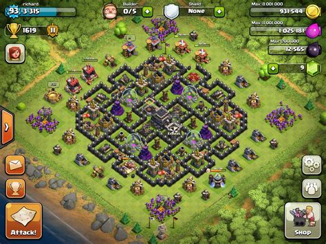town hall level  farming bases  town hall  trophy base clash pinterest