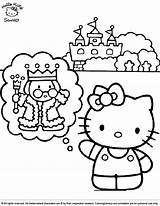 Kitty Hello Coloring Sheet Color Library sketch template