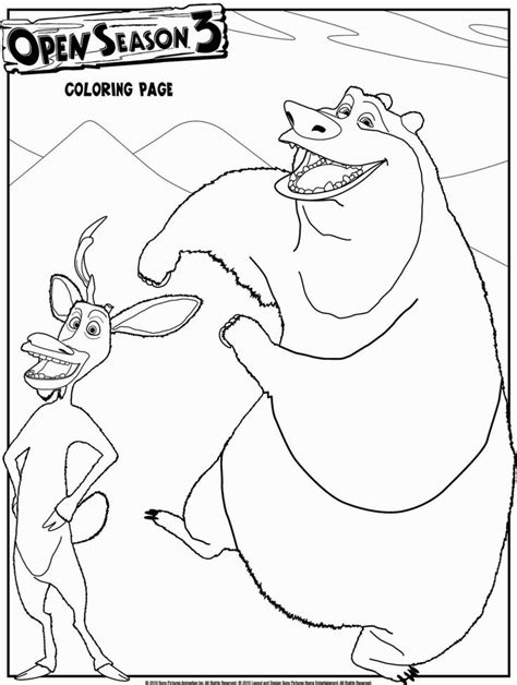open season coloring pages