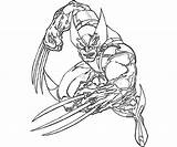 Wolverine Coloring Superheroes Pages Printable Drawings Drawing sketch template