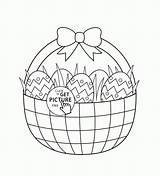Coloring Pages Easter Basket Egg Kids Eggs Printable Printables Colouring Wuppsy Bunny Popular Library Visit Baskets sketch template