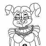 Freddy Nights Coloring Five Fnaf Pages Baby Sister Printable Freddys Location Weird Circus Print Para Colorear Night Dibujos Color Toy sketch template