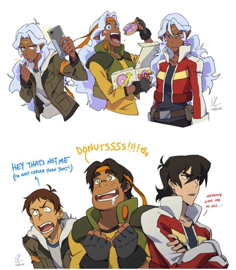 Keith Princess Allura Lance And Hunk Voltron Legendary Defender