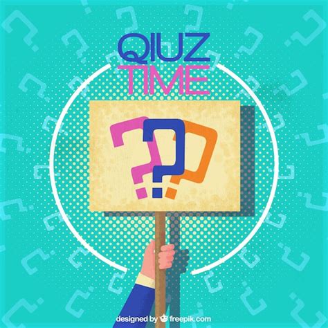 quiz background  hand holding  sign vector