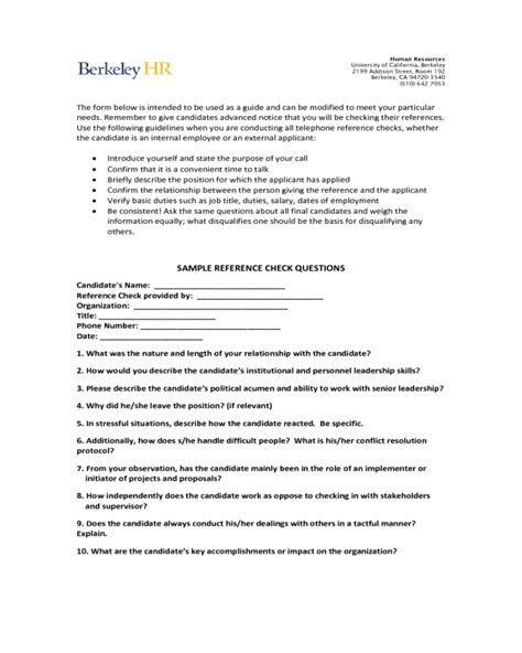 professional reference sheet sample master  template document
