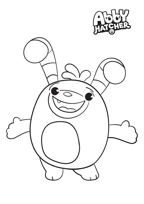 abby hatcher  friends coloring page  printable coloring pages